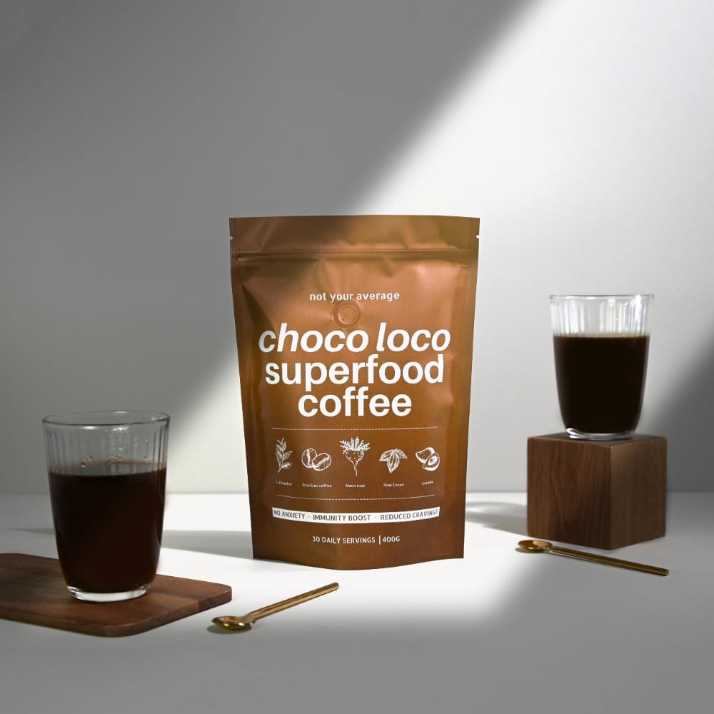 Not Your Avarage Choco Loco Superfood Coffee Raw Cacao + Green Tea Extract 400g