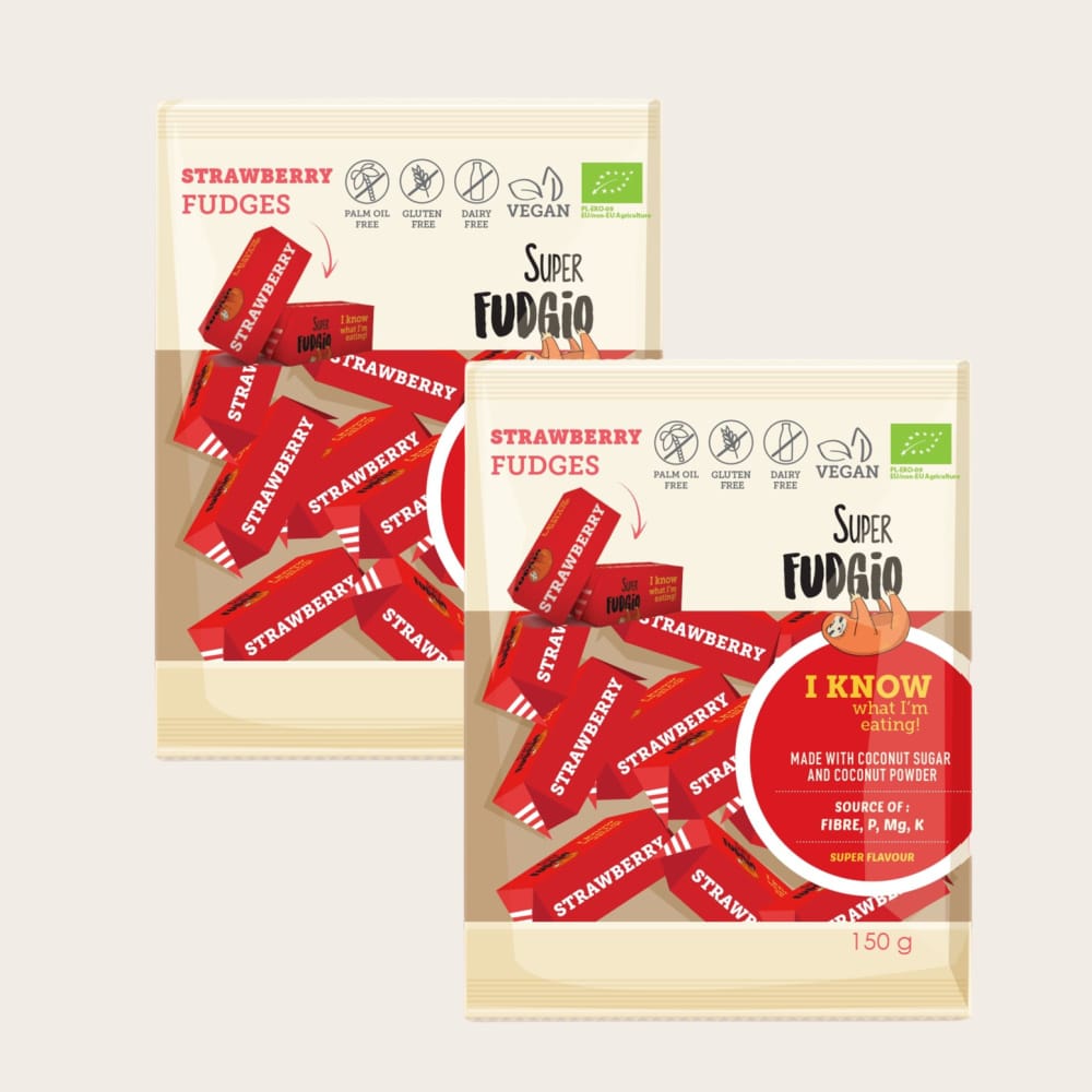 Super Fudgio Megapakk Pehmed iirisekommid 2150g Maasikas 1 paki hind 345 Boost Yourself