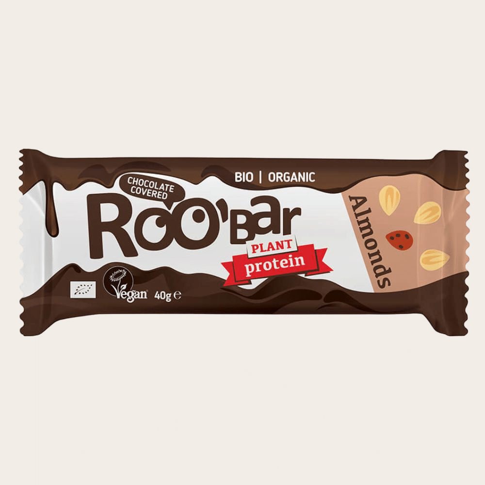 Протеиновый батончик Roobar Миндальный с шоколадной глазурью 40 г