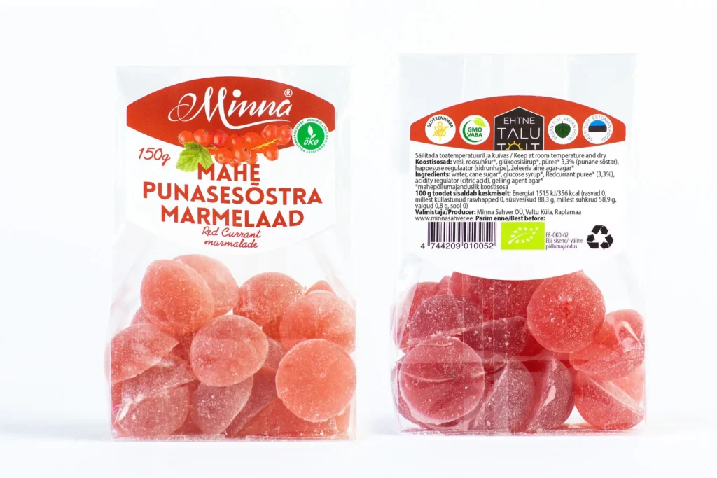 Minna Mahe punase sõstra marmelaad 150g