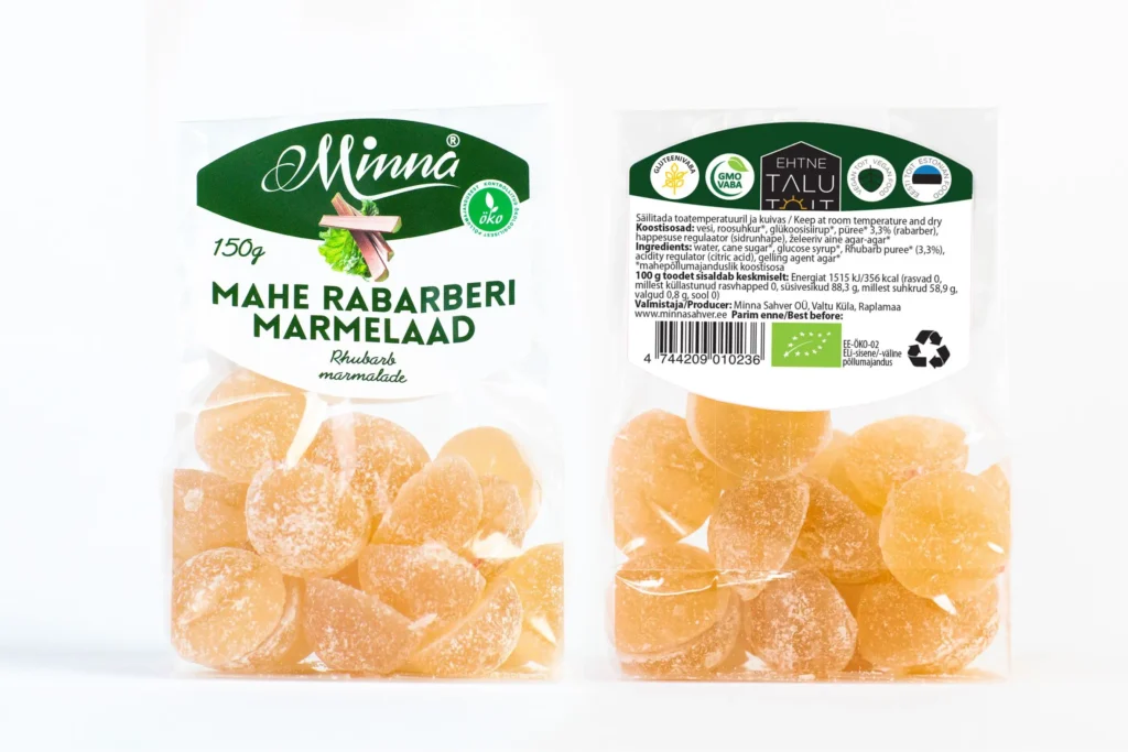 Minna Mahe rabarberi marmelaad 150g